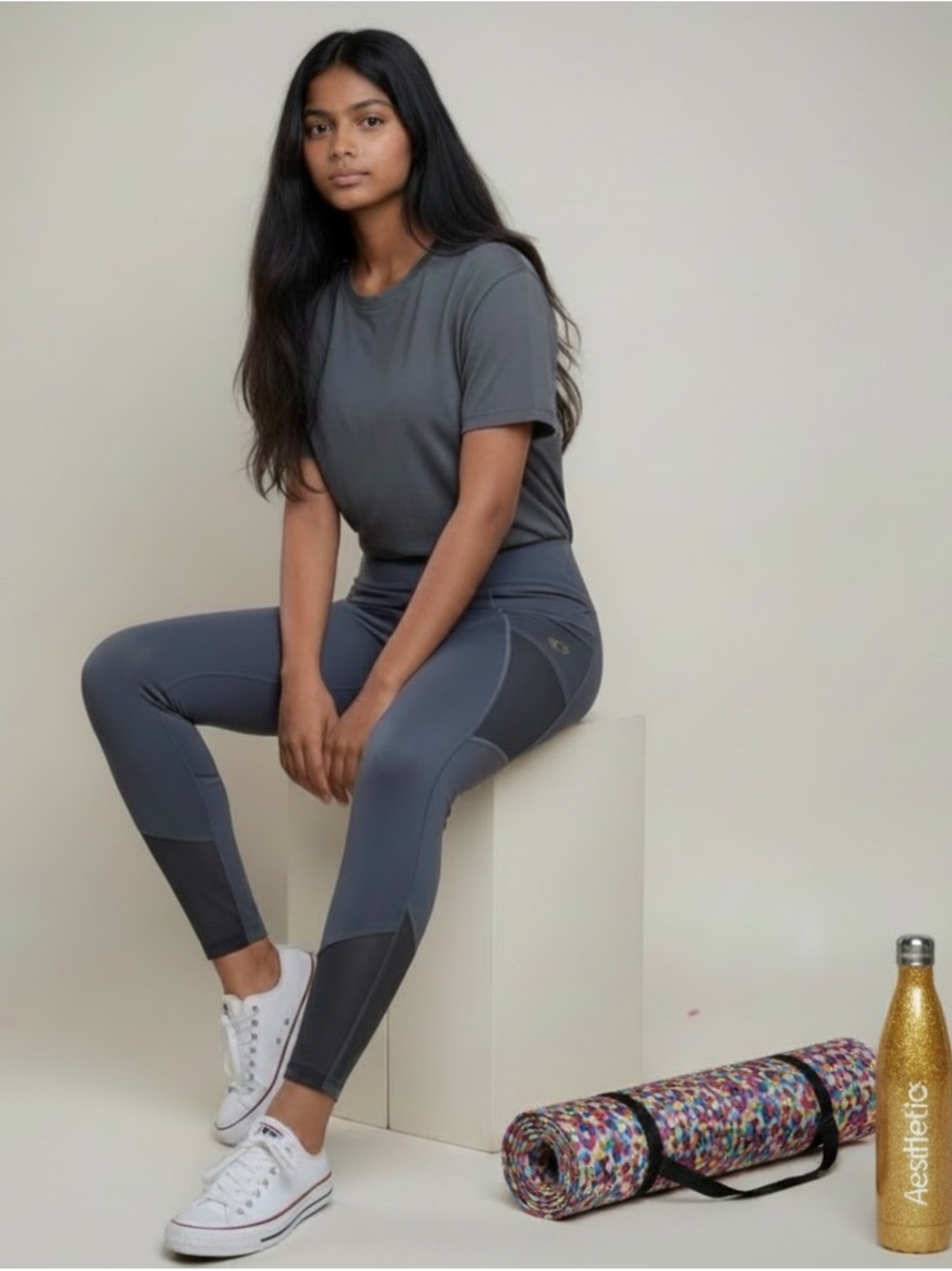 Pearl Izumi Wander Leggings - Two-Tone Navy - Women’s Med